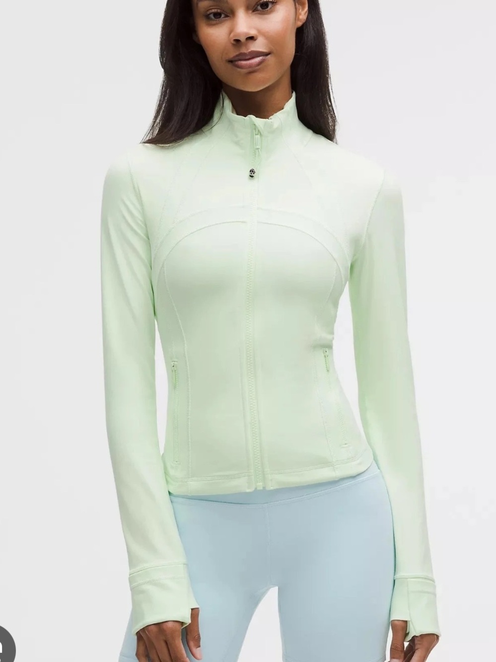 Lululemon Define Cropped Jacket in Matcha Magic